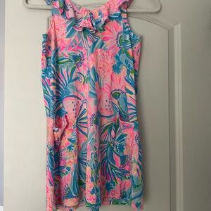 Lilly Pulitzer Pink Sundress Sleeveless Scoop Neck Resort Wear